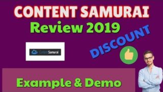 Content Samurai Review 2019 | Discount | Example & Demo | Black Friday | Now Vidnami Review